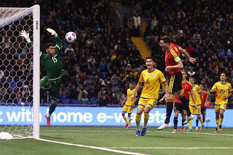 كازاخستان تؤجل تأهل بلجيكا في تصفيات كأس العالم